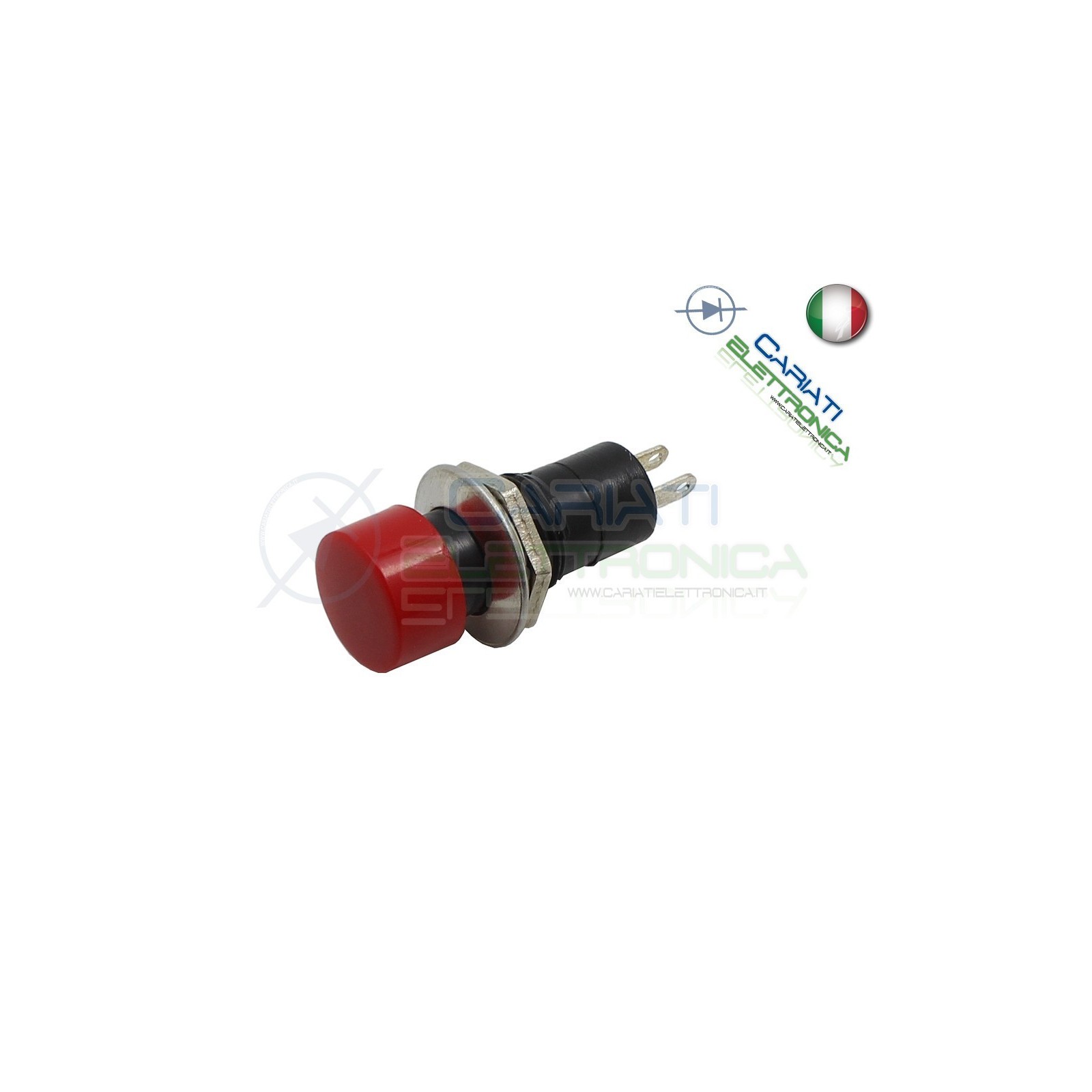 10 PEZZI INTERRUTTORE DA PANNELLO 3A ROSSO