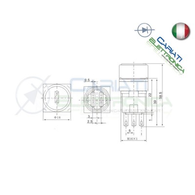 10 PEZZI Interruttore Deviatore da Pannello a Chiave
