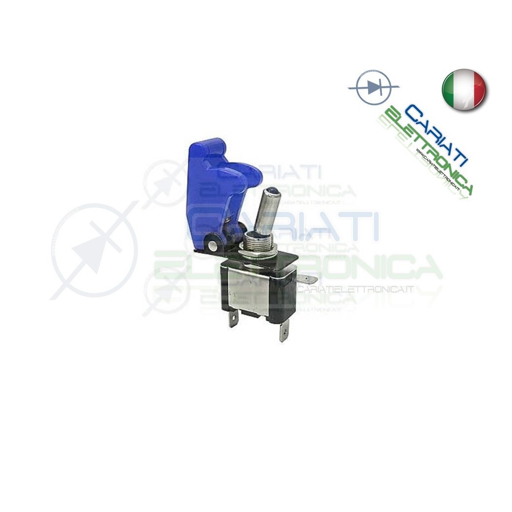 10 PEZZI Interruttore Leva Con Led Blu Tuning 12V 20A