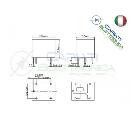 Relay Relè 5V Dc 10A Circuito Stampato Pcb 1 Scambio SRD-5VDC-SL-C SRD