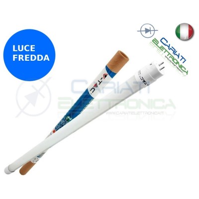 TUBO NEON A LED V-TAC 60CM T8 G13 LUCE BIANCO FREDDO 6400K 10W 800Lm SKU 6231