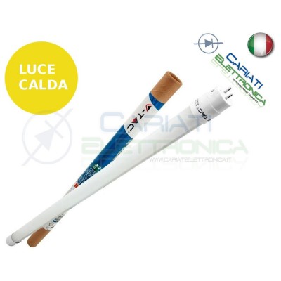 TUBO NEON A LED V-TAC 60CM T8 G13 LUCE BIANCO CALDO 3000K 10W 800Lm SKU 6229