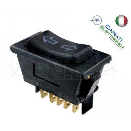 Interruttore deviatore alza cristalli vetro porta antenna 12V 20A 5 pin auto