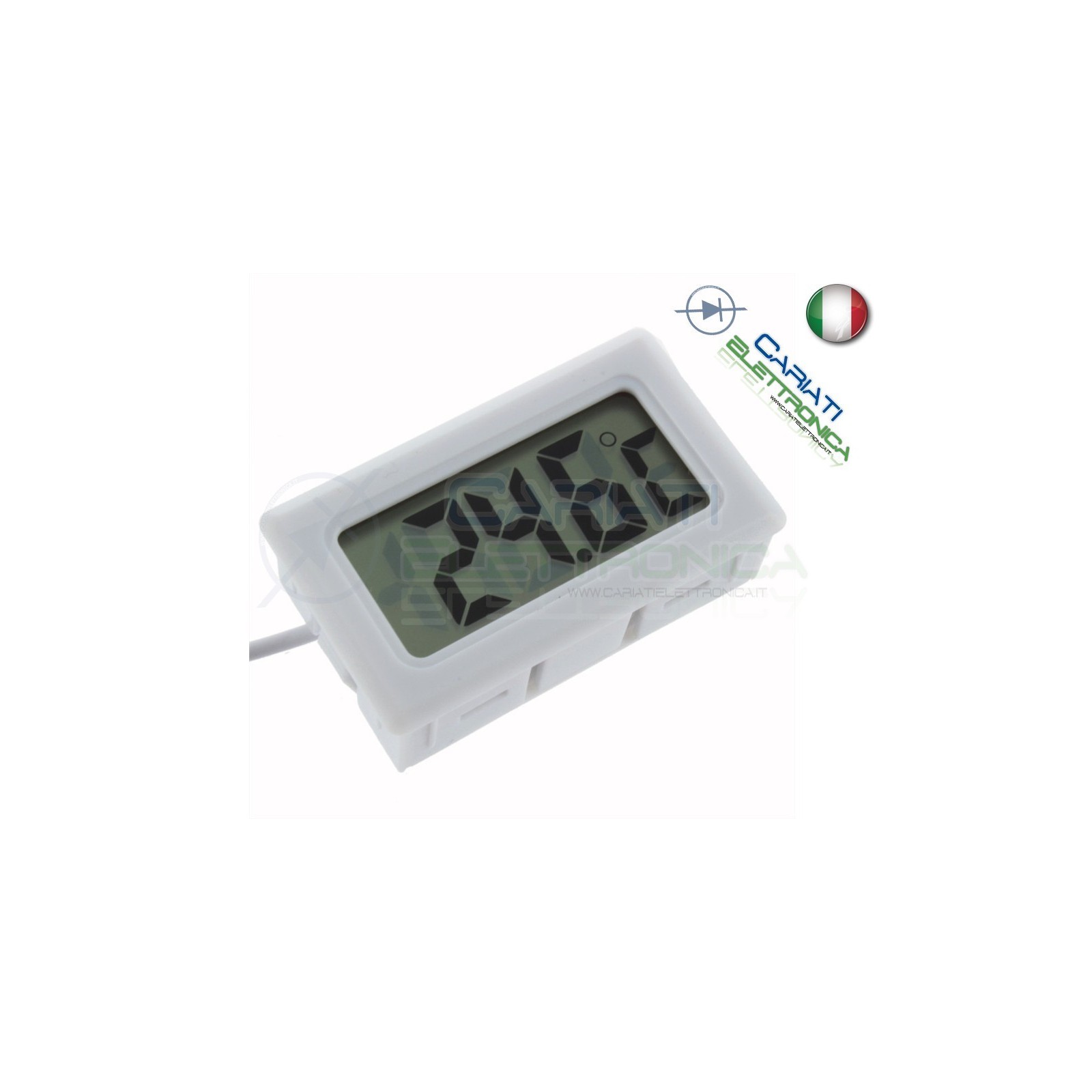 TERMOMETRO DIGITALE LCD CON SONDA ACQUARIO FRIGO MISURA TEMPERATURA AMBIENTE