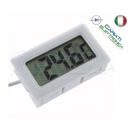 TERMOMETRO DIGITALE LCD CON SONDA ACQUARIO FRIGO MISURA TEMPERATURA AMBIENTE