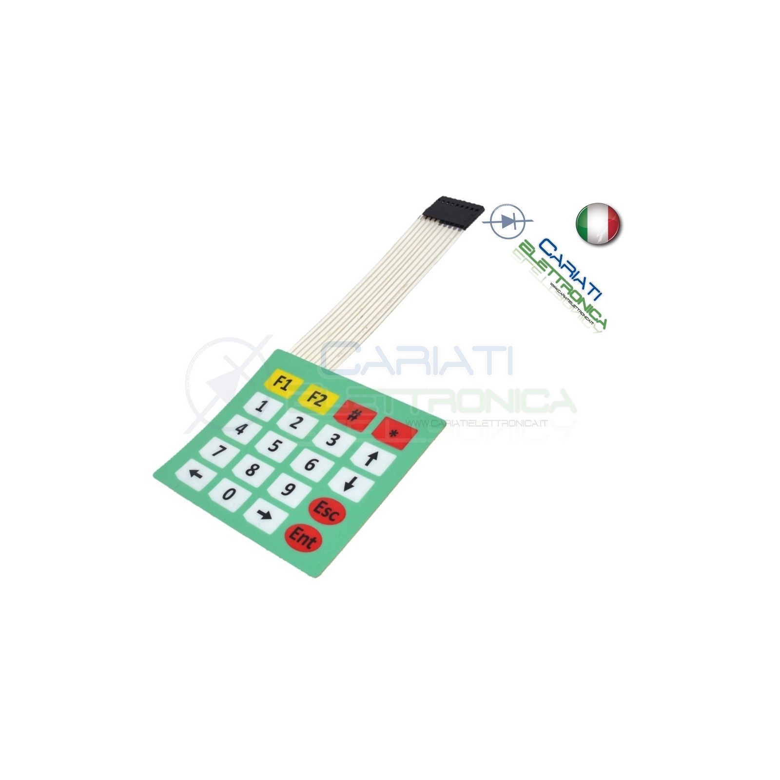 Tastiera Numerica a Membrana 5x4 20 tasti pulsanti keypad Cariati Elettronica