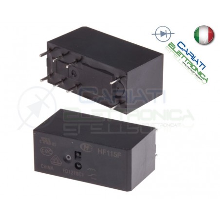 HF-115F 012-2ZS4 Relay Coil voltage 12V Spdt 8A 250V JQX115F 8 PinsHONGFA RELAY
