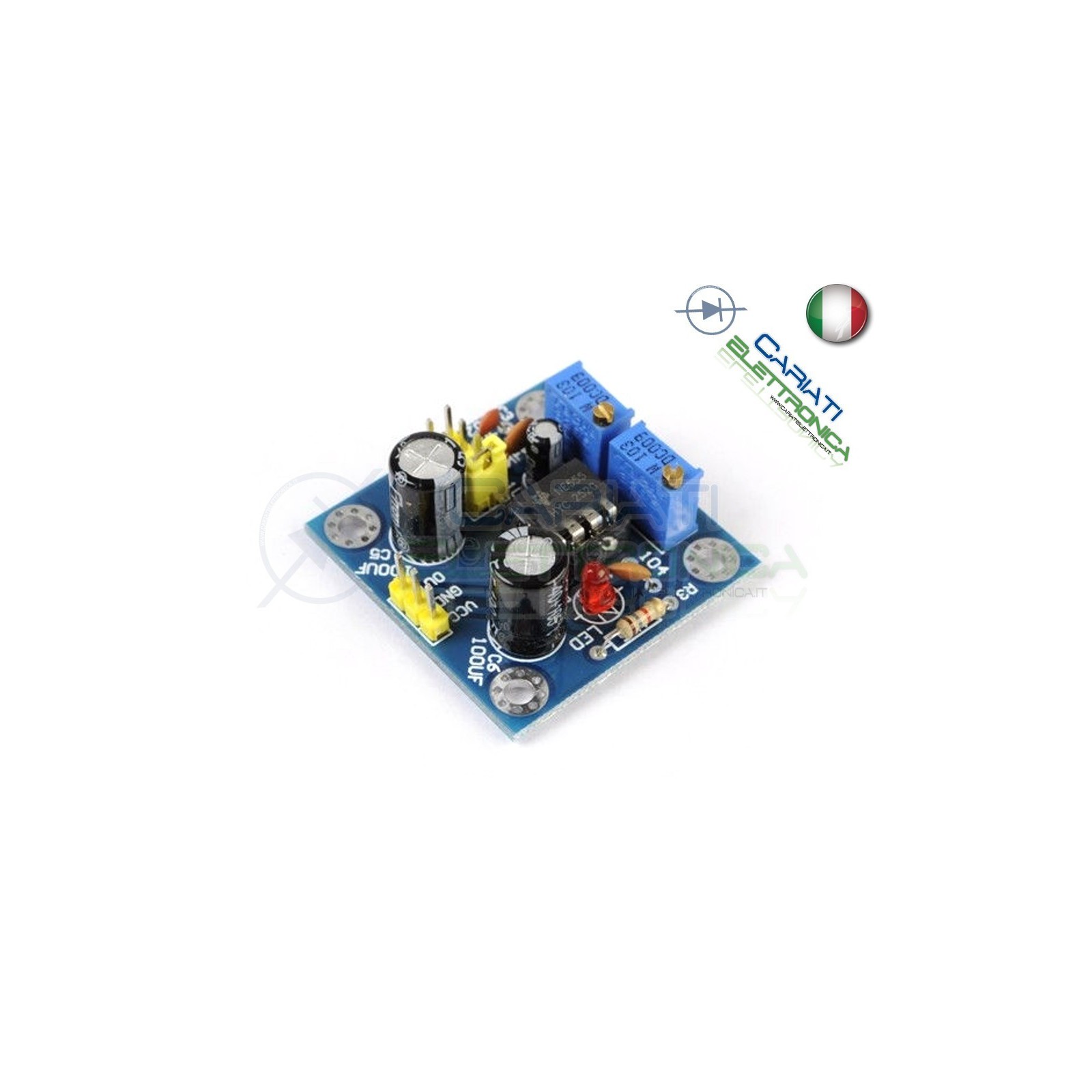 Scheda Generatore di impulsi con frequenza e duty cycle variabile NE555 Generico