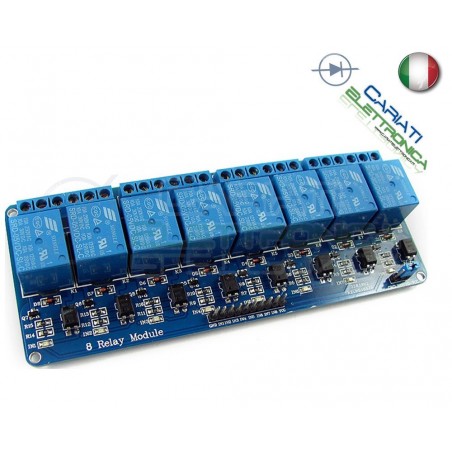 Scheda 12Vdc 8 relè canali Optoisolati 10A 250V ArduinoGenerico