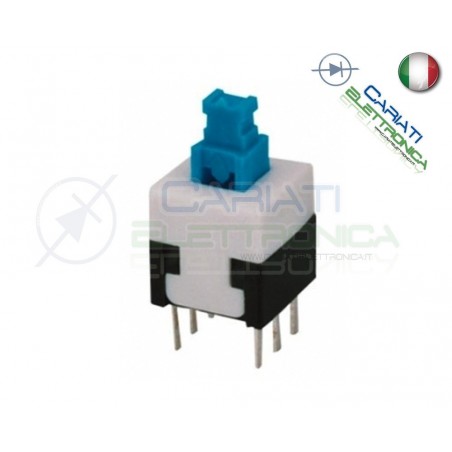 2 PEZZI PULSANTE DEVIATORE ON ON DPDT MICRO DOPPIO 7X7 mm PCB 6 PIN