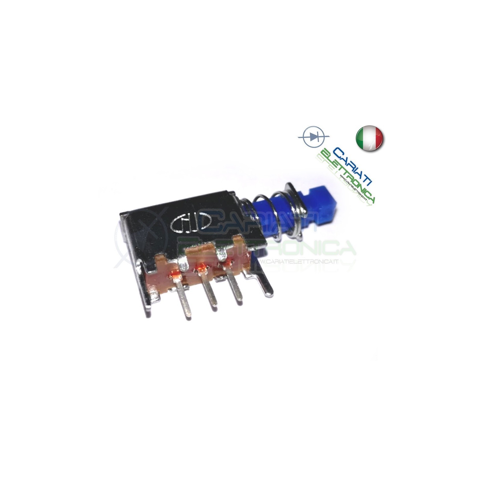 2 PEZZI PULSANTE DEVIATORE SPDT ON OFF ON 30V 200mA 3pin PCB