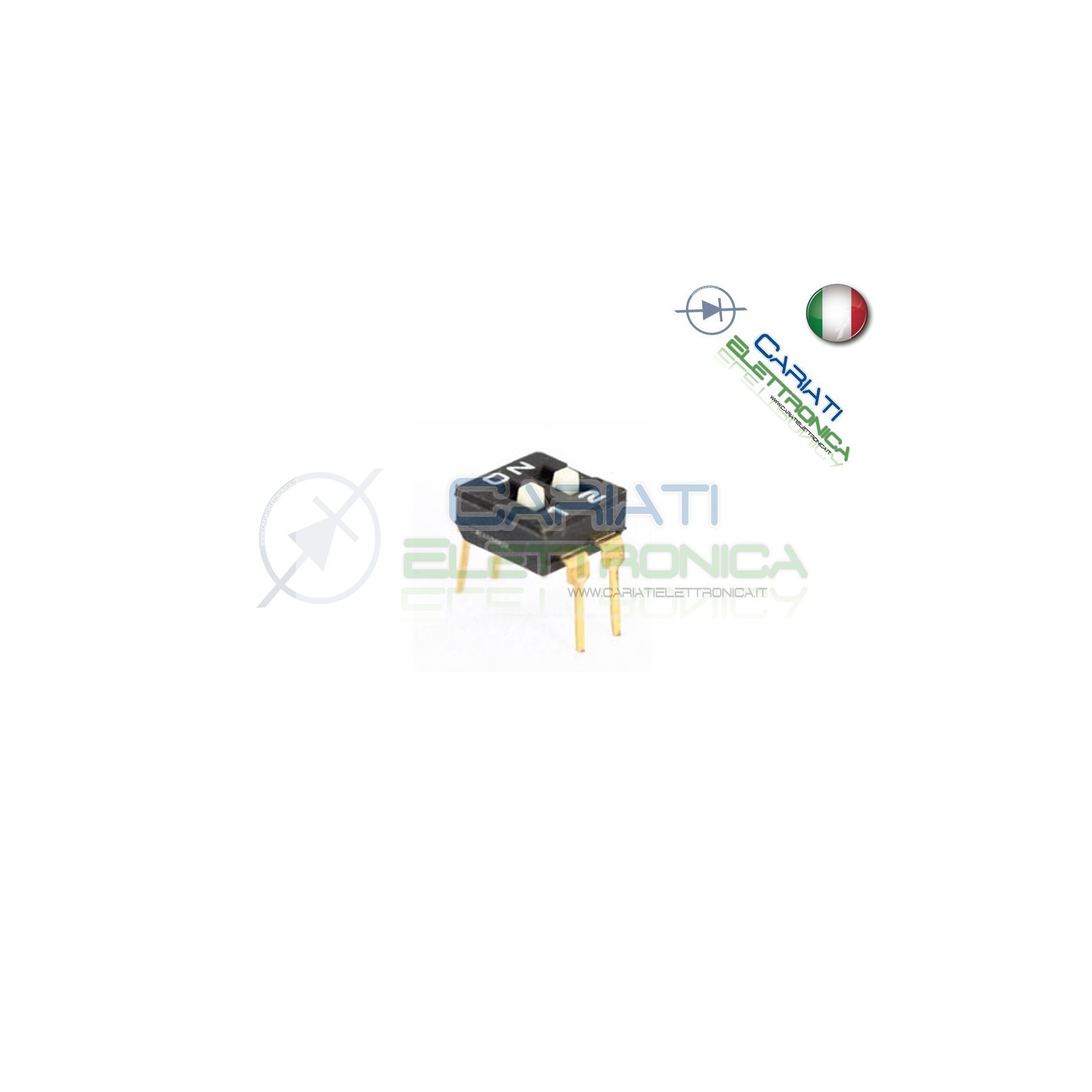 2 PEZZI INTERRUTTORE DIP SWITCH DIL A 2 CONTATTI