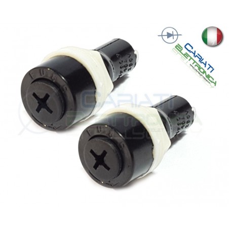 2 PEZZI PORTAFUSIBILE PER FUSIBILE VETRO CERAMICO 5X20 PORTAGenerico