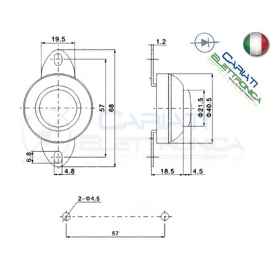 PULSANTE NORMALMENTE APERTO 30V DC 3A SPST NO