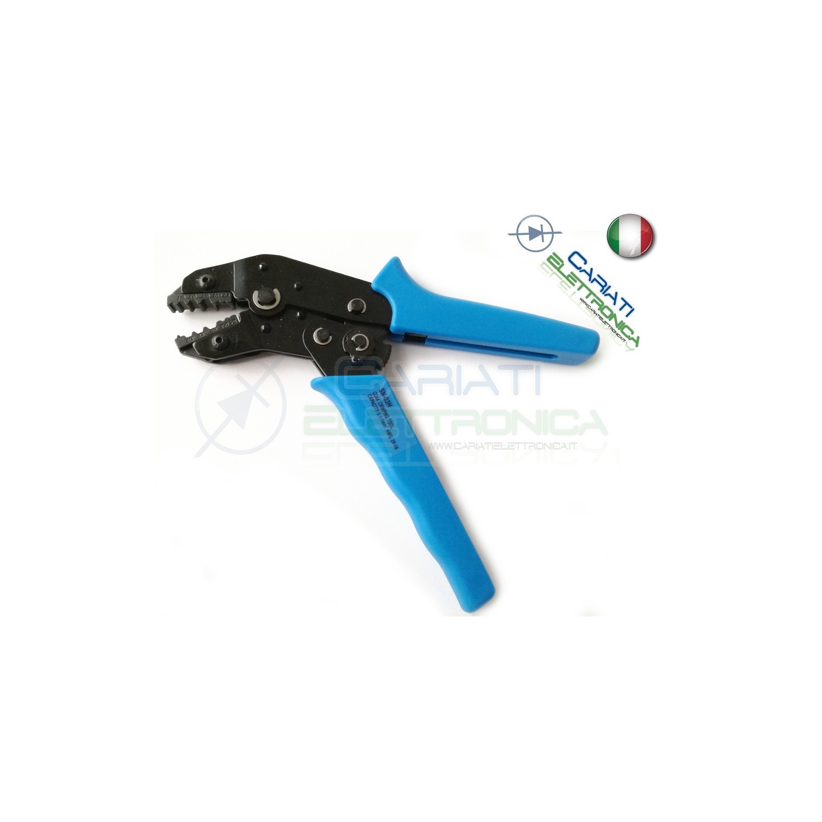 PINZA TOOL PER CRIMPARE CRIMPATRICE CONNETTORE CAVO COASSIALE RG58 RG59 VIDEO