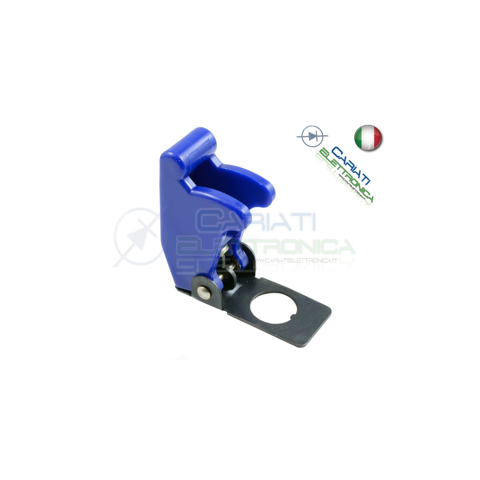 COVER INTERRUTTORE A LEVA BLU MATTO Aircraft Missile Style Toggle Switch Flick