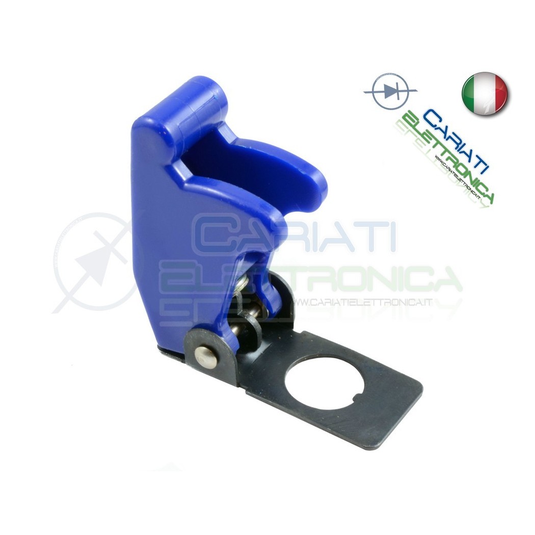 COVER INTERRUTTORE A LEVA BLU MATTO Aircraft Missile Style Toggle Switch Flick