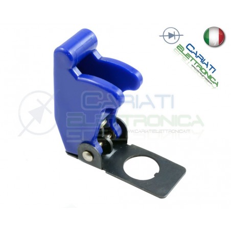 COVER INTERRUTTORE A LEVA BLU MATTO Aircraft Missile Style Toggle Switch Flick