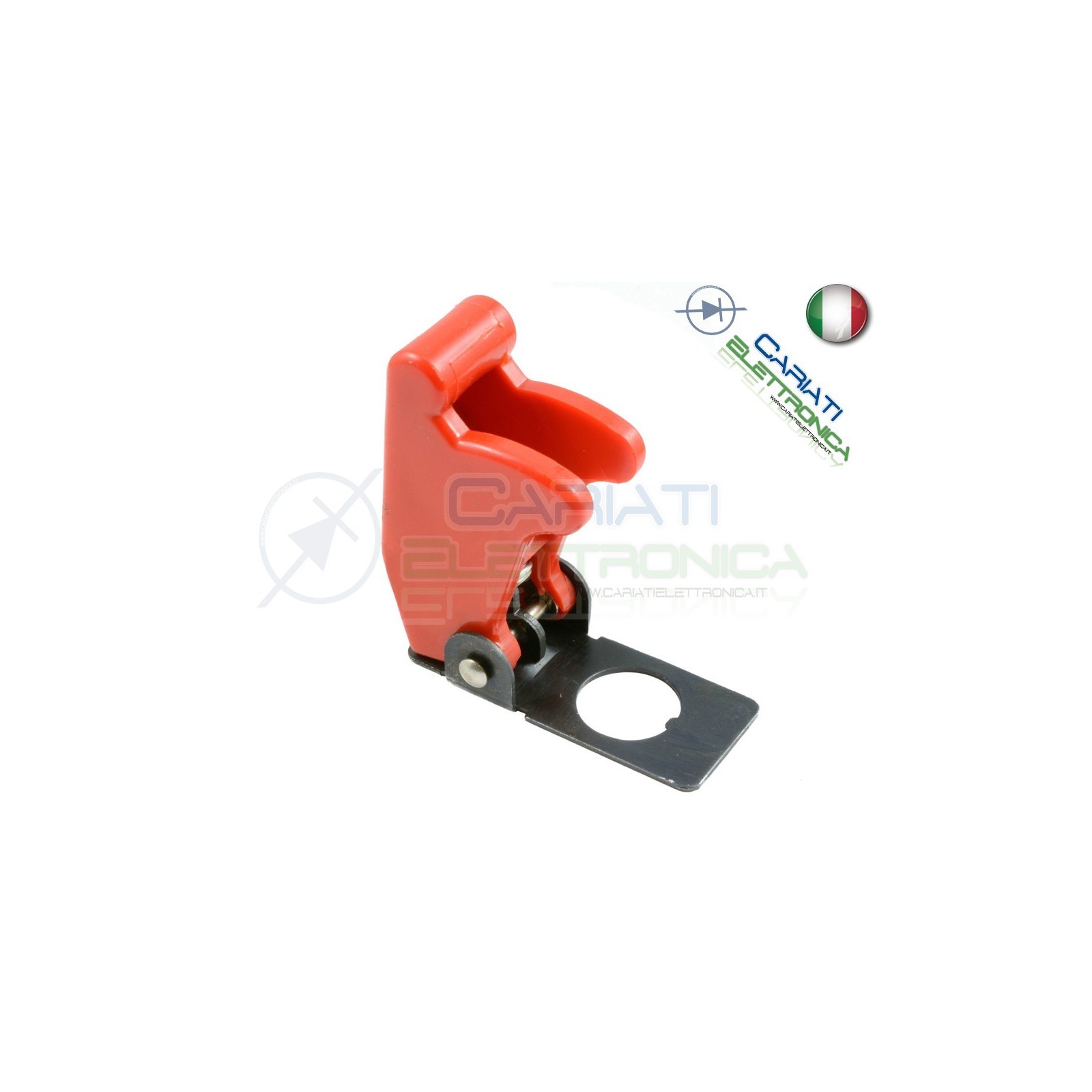 COVER INTERRUTTORE A LEVA ROSSO MATTO Aircraft Missile Style Toggle Switch Flick
