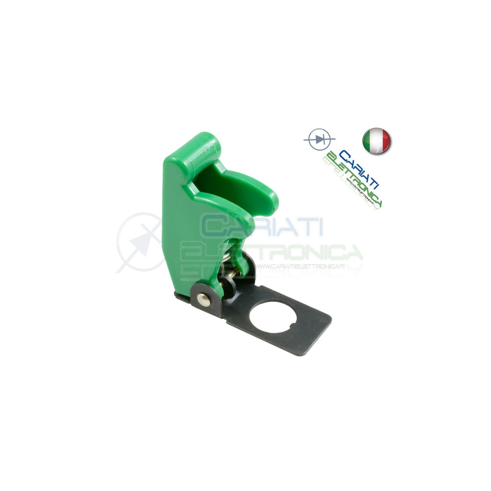COVER INTERRUTTORE A LEVA VERDE MATTO Aircraft Missile Style Toggle Switch Flick
