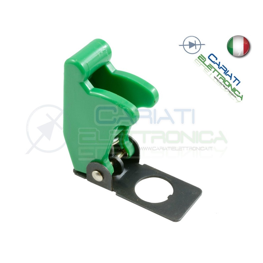 COVER INTERRUTTORE A LEVA VERDE MATTO Aircraft Missile Style Toggle Switch Flick