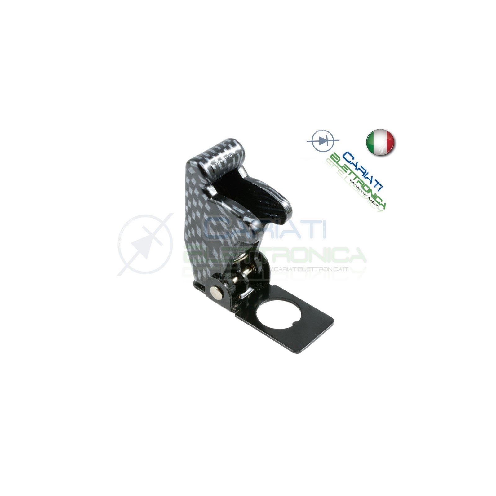 COVER INTERRUTTORE A LEVA CARBONIO Aircraft Missile Style Toggle Switch Flick
