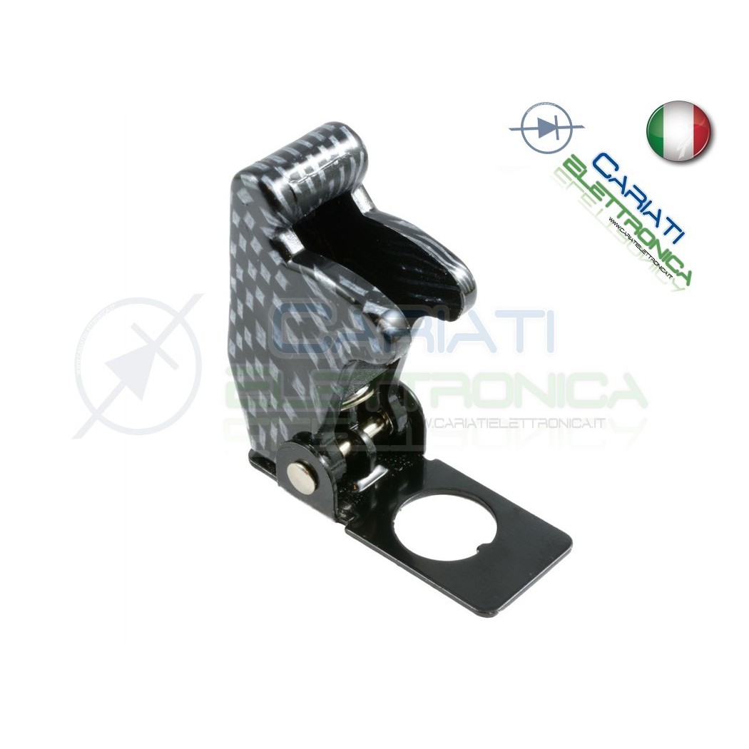 COVER INTERRUTTORE A LEVA CARBONIO Aircraft Missile Style Toggle Switch Flick