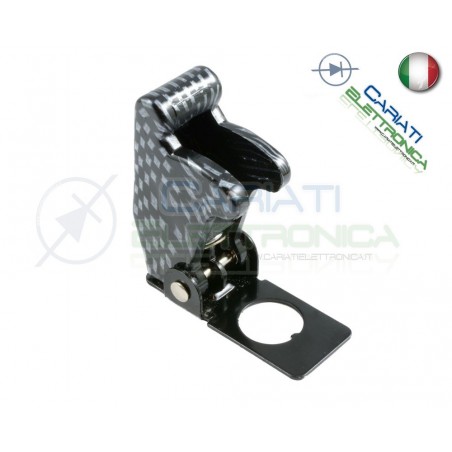COVER INTERRUTTORE A LEVA CARBONIO Aircraft Missile Style Toggle Switch Flick