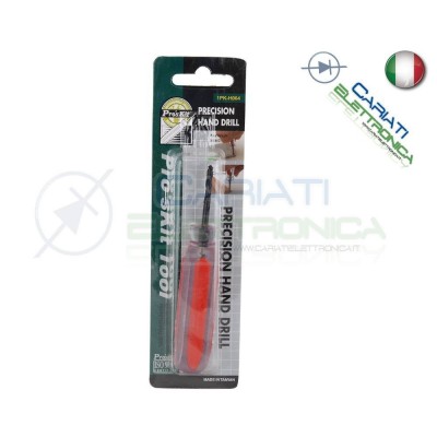 Trapano Cacciavite Manuale Per Forare Basette Pcb Alluminio Bachelite Vetronite Proskit