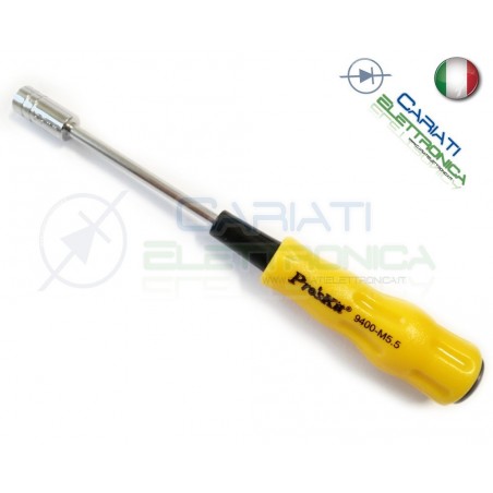 Cacciavite a testa esagonale M5.5 per dado vite Giravite Femmina Proskit Proskit