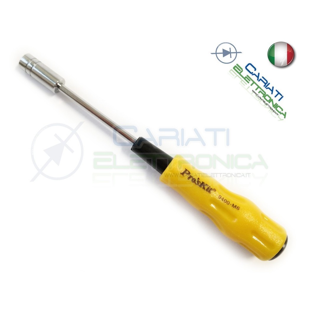 Cacciavite giravite M6 a testa esagonale femmina marca PROSKIT Proskit