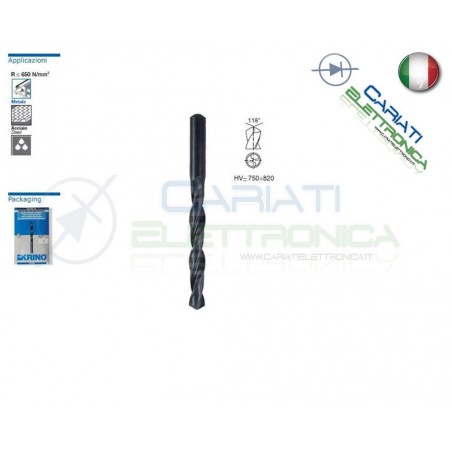 10 PEZZI PUNTA KRINO HSS DIN 338 RULLATA MM 3,00
