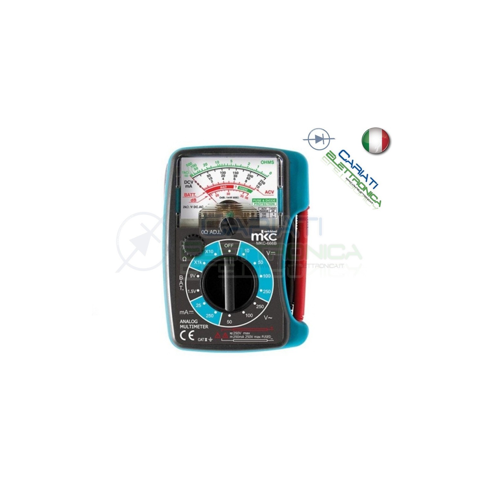 MULTIMETRO TESTER ANALOGICO TASCABILE MKC-666B MKC