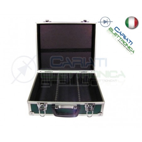 Valigetta in Alluminio 340x280x125 mm Verde per Utensili Tecnici Elettricisti