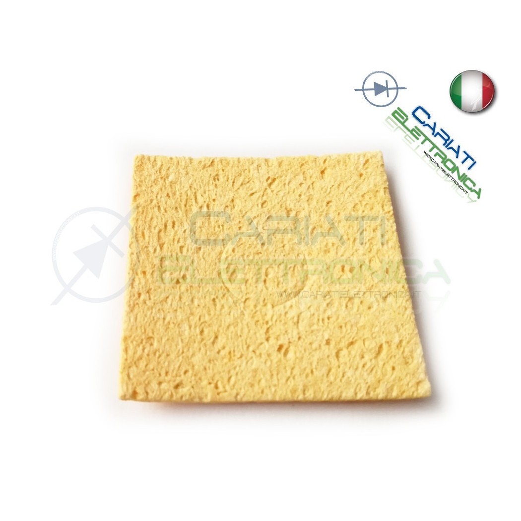 SPUGNA PULIZIA PUNTA 60X60 mm PER SALDATORE STAZIONE SALDANTE