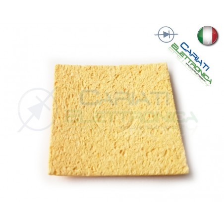 SPUGNA PULIZIA PUNTA 60X60 mm PER SALDATORE STAZIONE SALDANTE