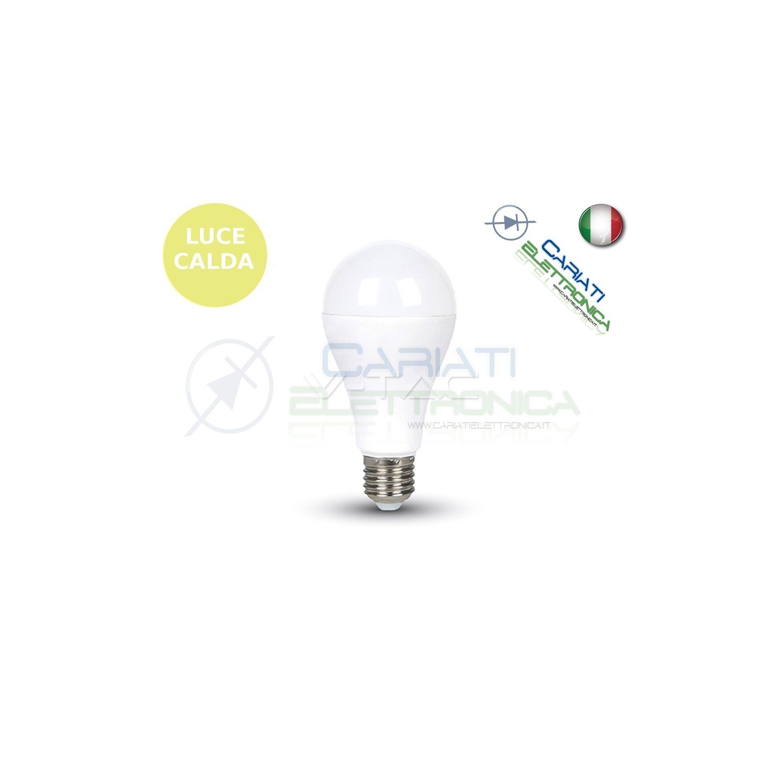 LAMPADA LAMPADINA LED V-TAC E27 17W VT-2017 LUCE CALDA 1800Lm 2700k SKU 4456Vtac