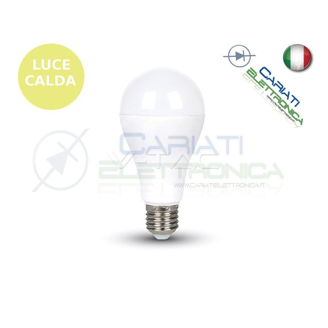 LAMPADA LAMPADINA LED V-TAC E27 17W VT-2017 LUCE CALDA 1800Lm 2700k SKU 4456Vtac
