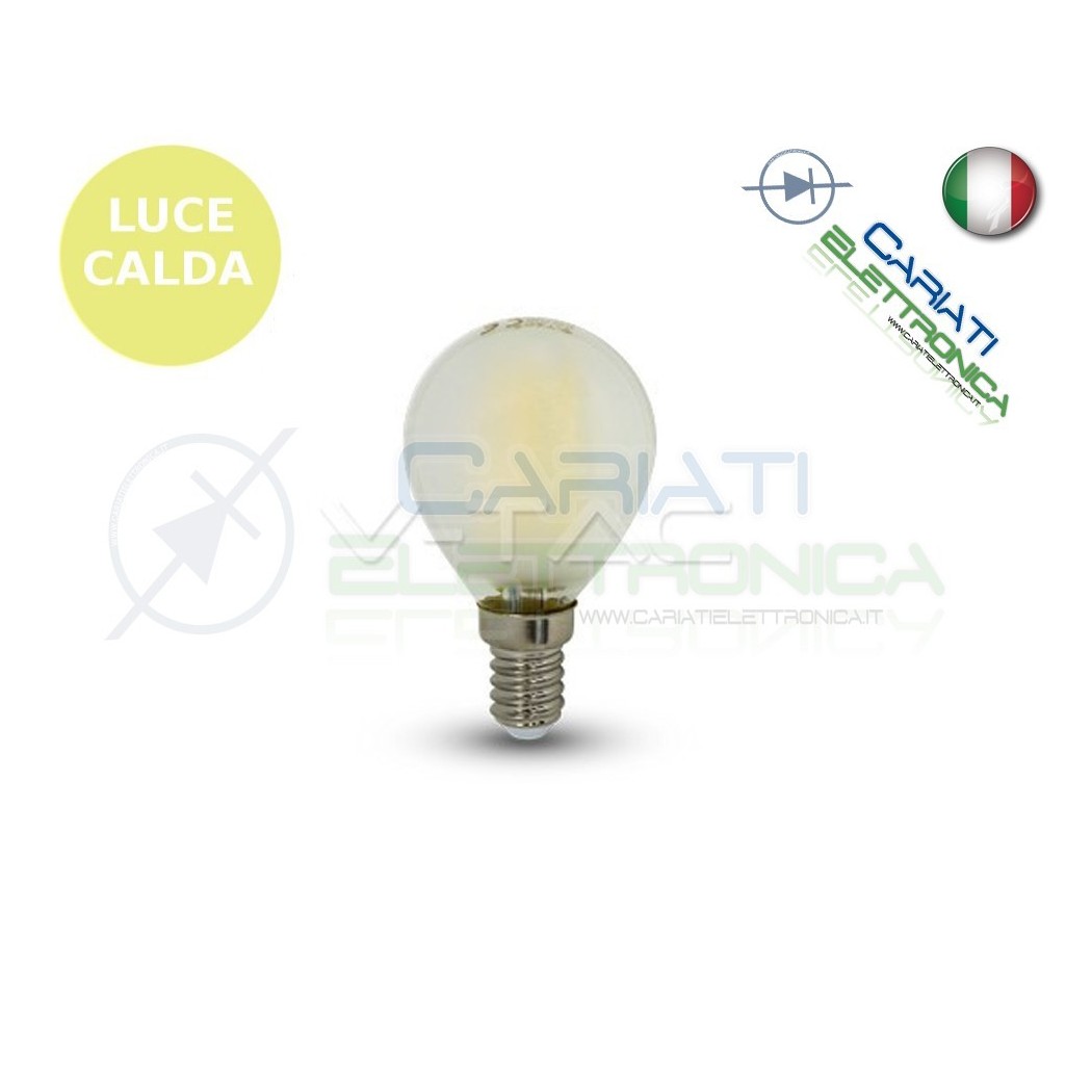 LAMPADA LAMPADINA LED V-TAC E14 4W VT-1835 LUCE CALDA 400Lm 2700k SKU 4492