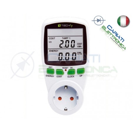 MISURATORE CONSUMO ELETTRICO PER ELETTRODOMESTICI O DISPOSITIVI ELETTRICI