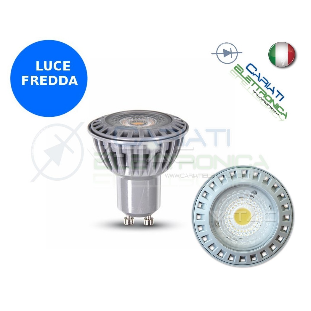 LAMPADA FARETTO LED V-TAC GU10 6W VT-1860 LUCE FREDDA 450Lm 6000k SKU 1607