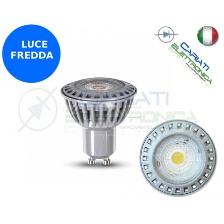 LAMPADA FARETTO LED V-TAC GU10 6W VT-1860 LUCE FREDDA 450Lm 6000k SKU 1607