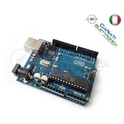 STARTER KIT ARDUINO UNO Rev.3 COMPATIBIE con microcontrollore ATmega328