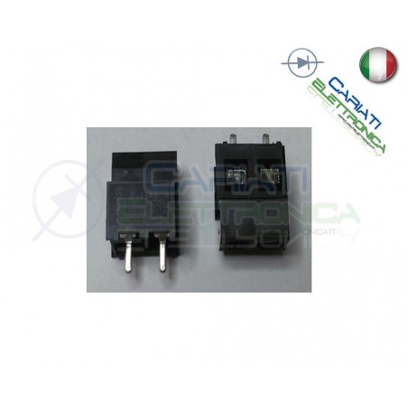 50 PEZZI Morsettiera Morsetti 2 Poli H 15 mm Connettori