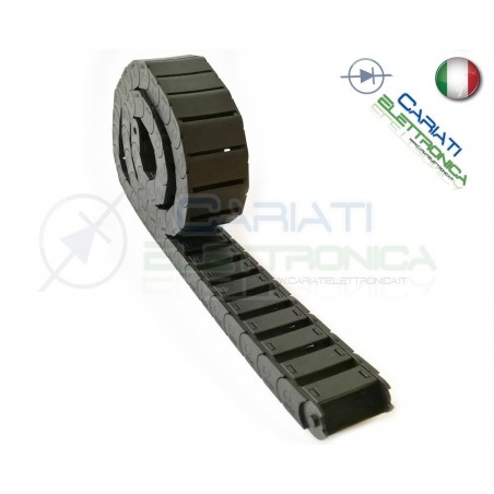 Catena Nera Passacavi Portacavi Porta Cavo 15x40mm 1 metro CNC Stampante 3D Generico