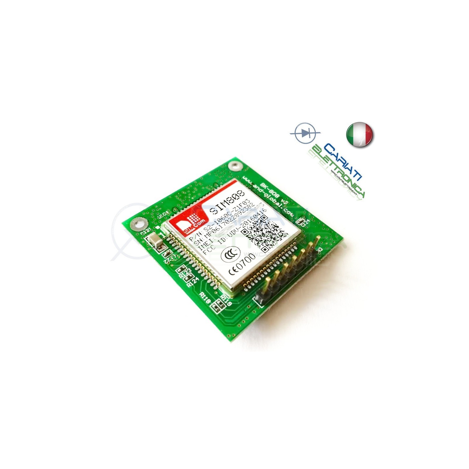 SIM808 ModulO GSM GPRS GPS Breakout Board SIM808 per Arduino Raspberry