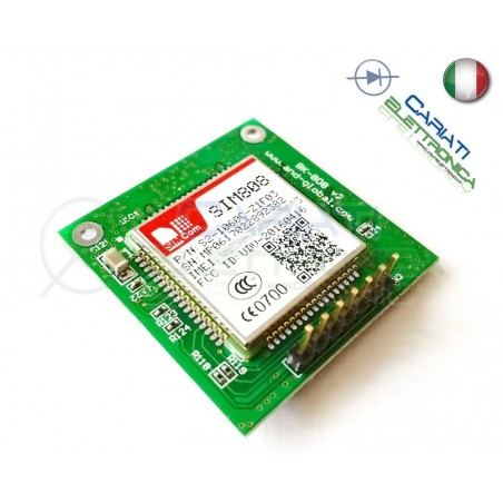 SIM808 ModulO GSM GPRS GPS Breakout Board SIM808 per Arduino Raspberry