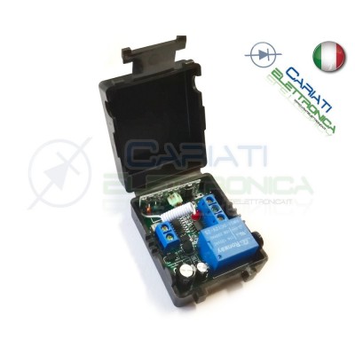 Scheda Ricevente Ricevitore 12V 433 Mhz 1 Relè Canale con Telecomando