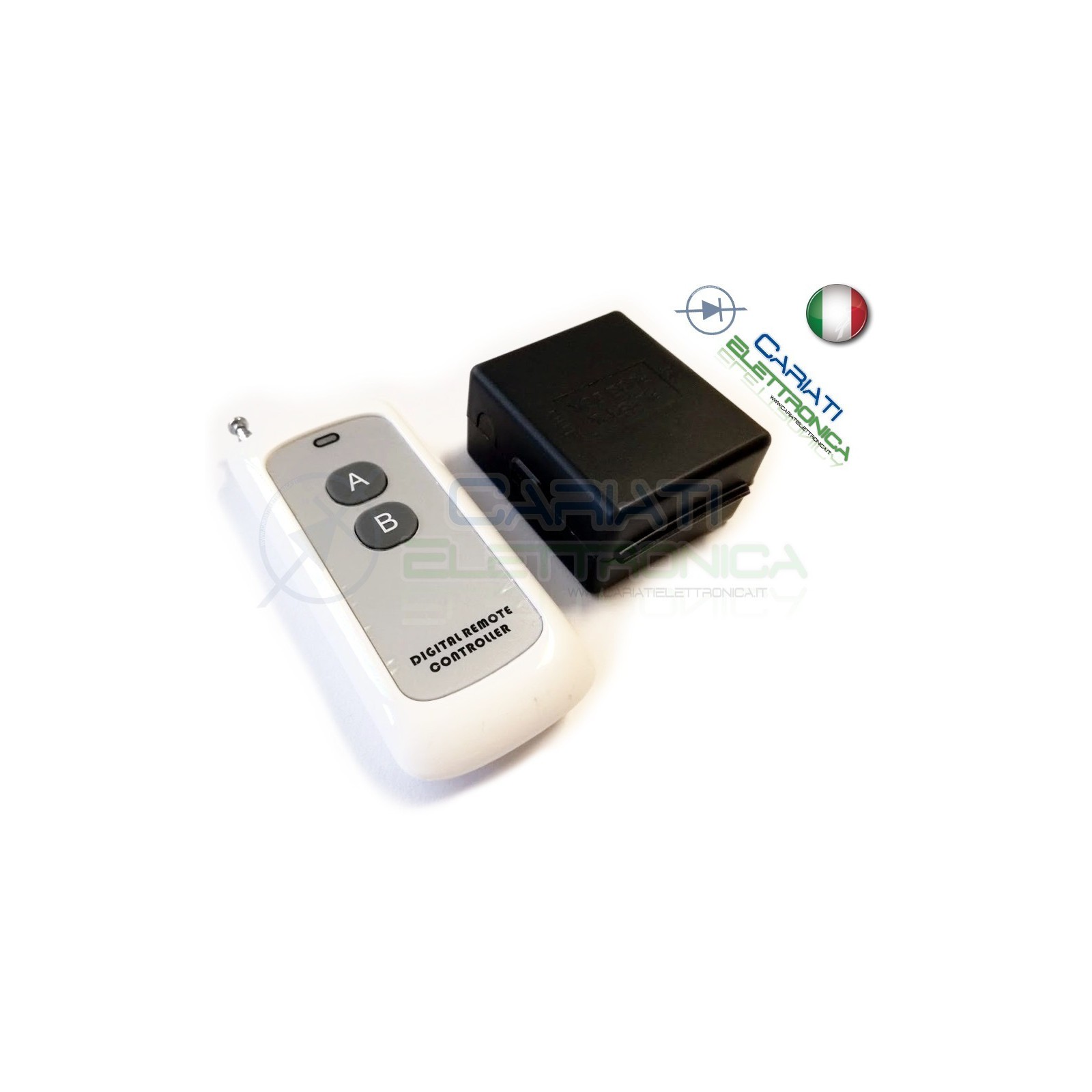 Scheda Ricevente Ricevitore 12V 433 Mhz 1 Relè Canale con Telecomando