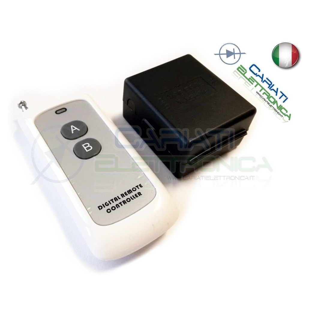 Scheda Ricevente Ricevitore 12V 433 Mhz 1 Relè Canale con Telecomando
